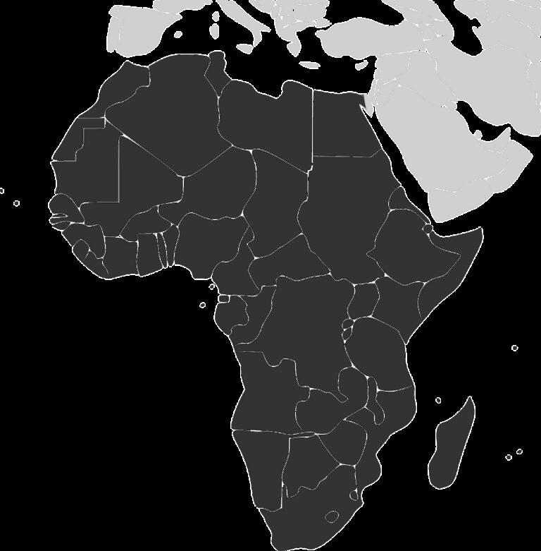 africa, continent, countries